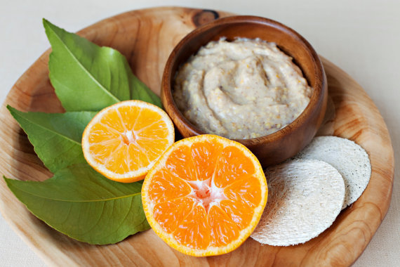 Orange scrub