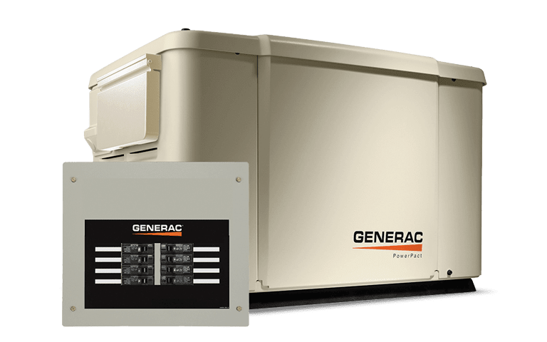 Generac PowerPact 6998: 7.5kW Home Backup Generator with 8-Circuit Transfer Switch Model: 6998