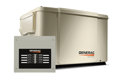 Generac PowerPact 6998: 7.5kW Home Backup Generator with 8-Circuit Transfer Switch Model: 6998