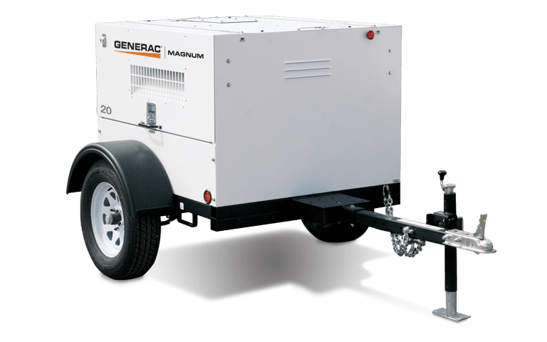 Generac Mobile Towable Diesel Generator w/ Isuzu Engine Model MLG20IF4-STD