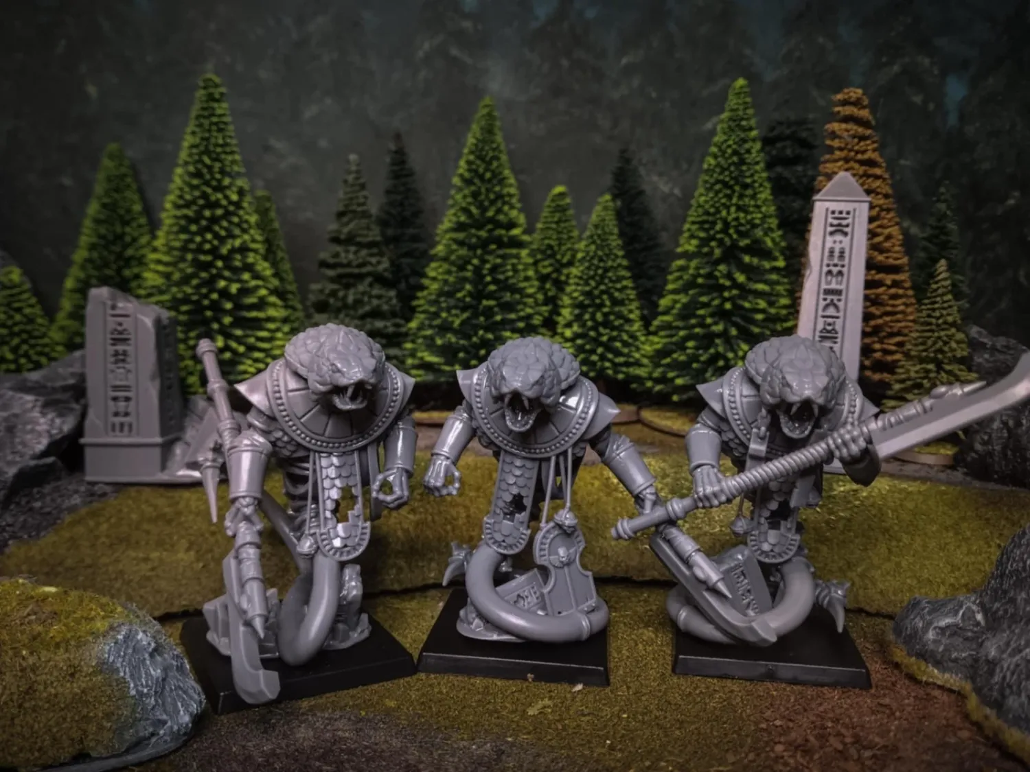 Eternal Dynasties - Wadjets x3 (Highlands Miniatures)