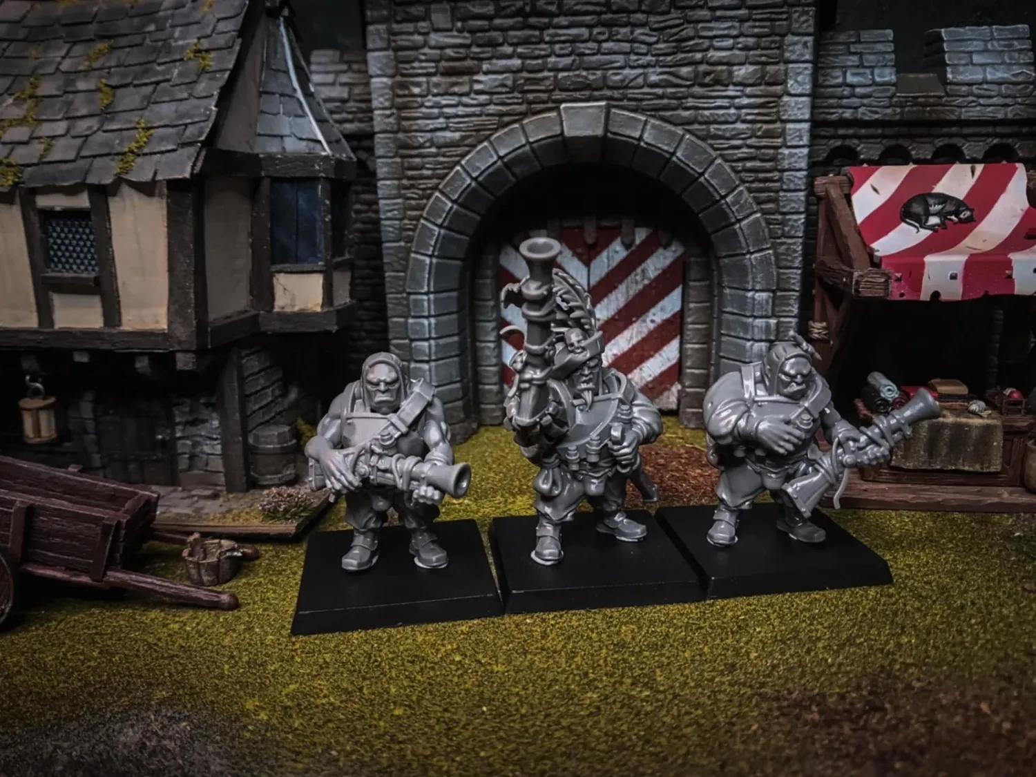 Sunland Empire - Ogres with Blunderbuss x3 (Highlands Miniatures)