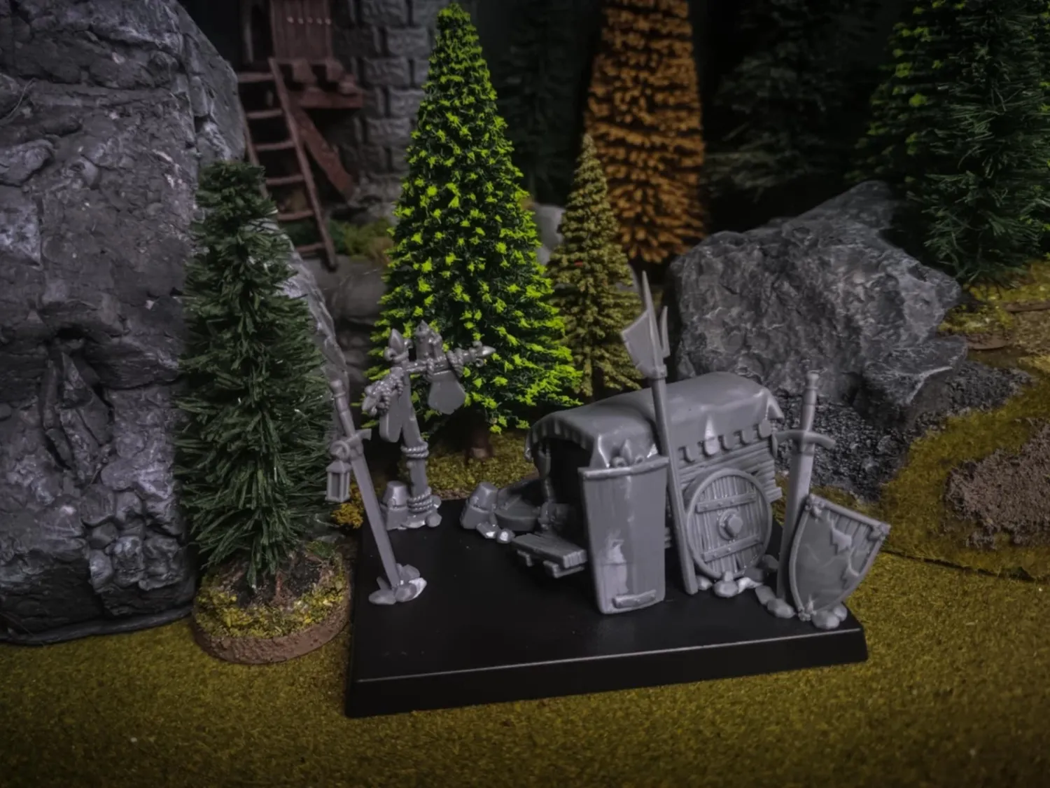 Gallia Kingdom - Gallia Fillers Weapon Cart x1 &amp;accessories