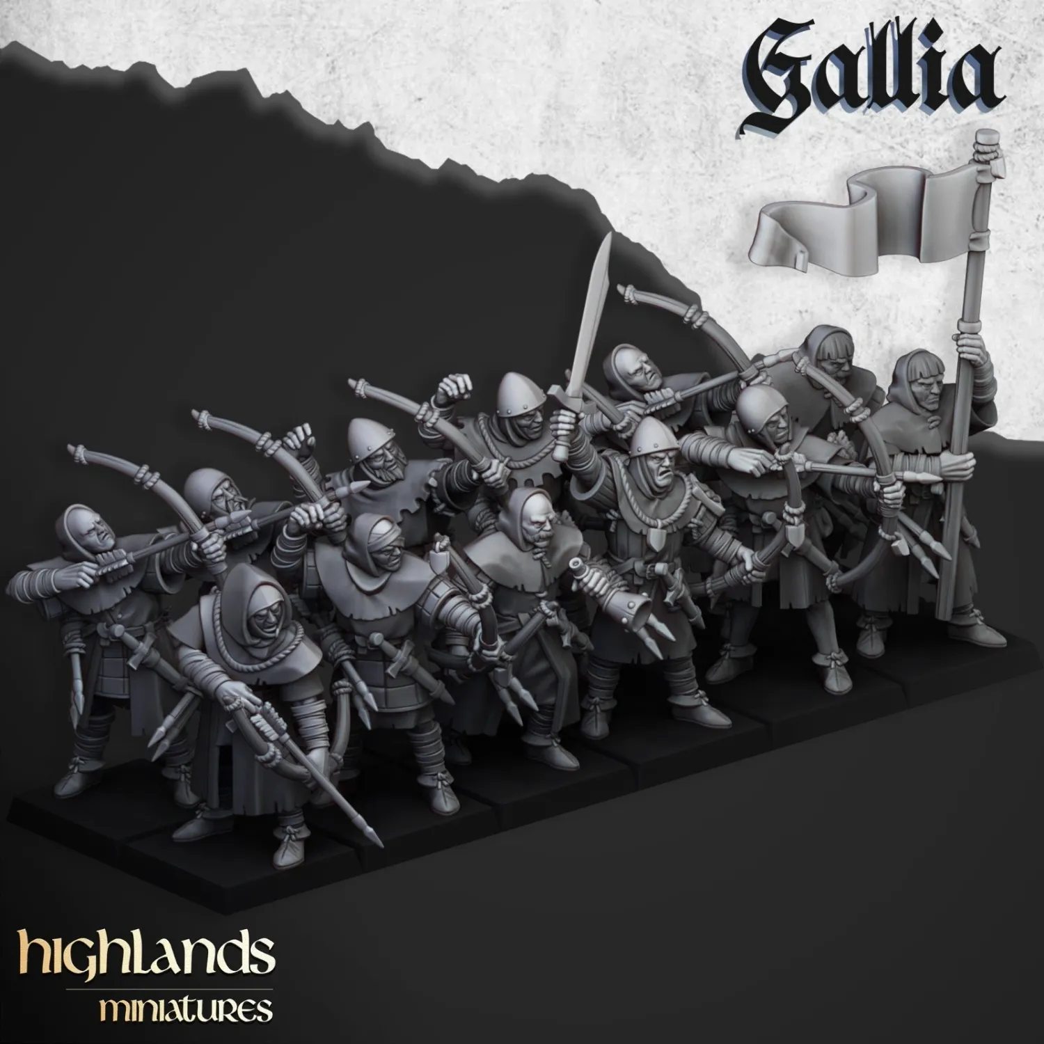 Gallia Kingdom - Gallian Longbowmen and Spikes x10