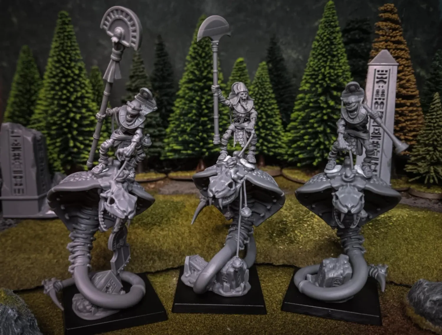 Eternal Dynasties - Ancient Guards on Snakes x3