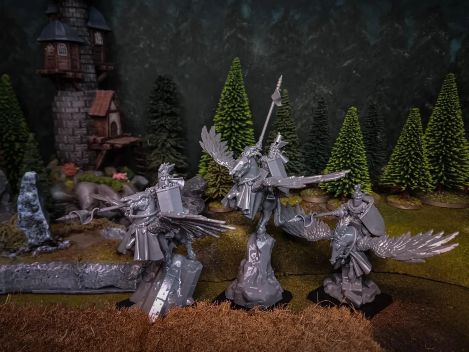 Gallia Kingdom - Gallia Knights on Pegasus x3