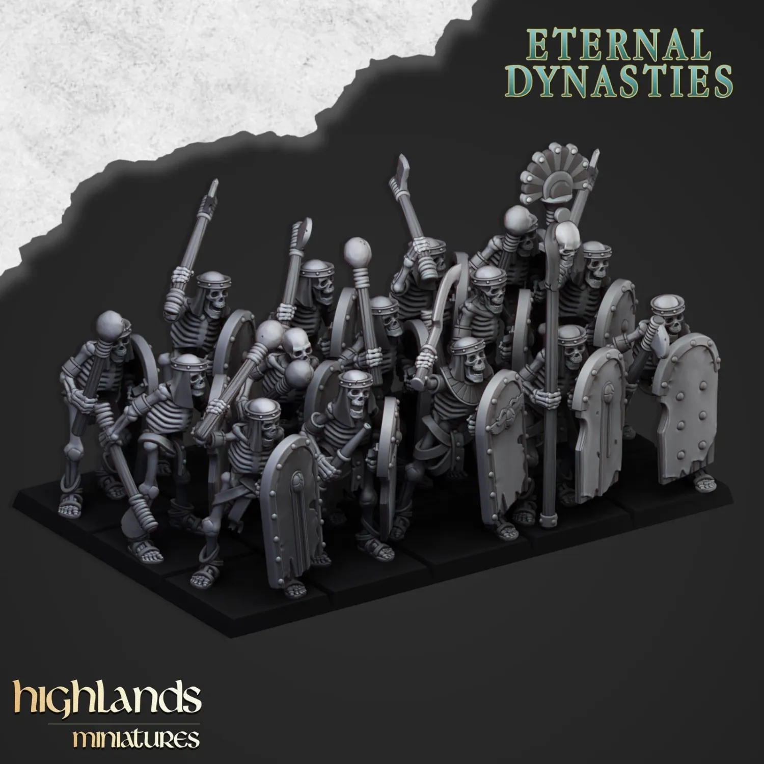 Eternal Dynasties - Skeletons with Weapons x20