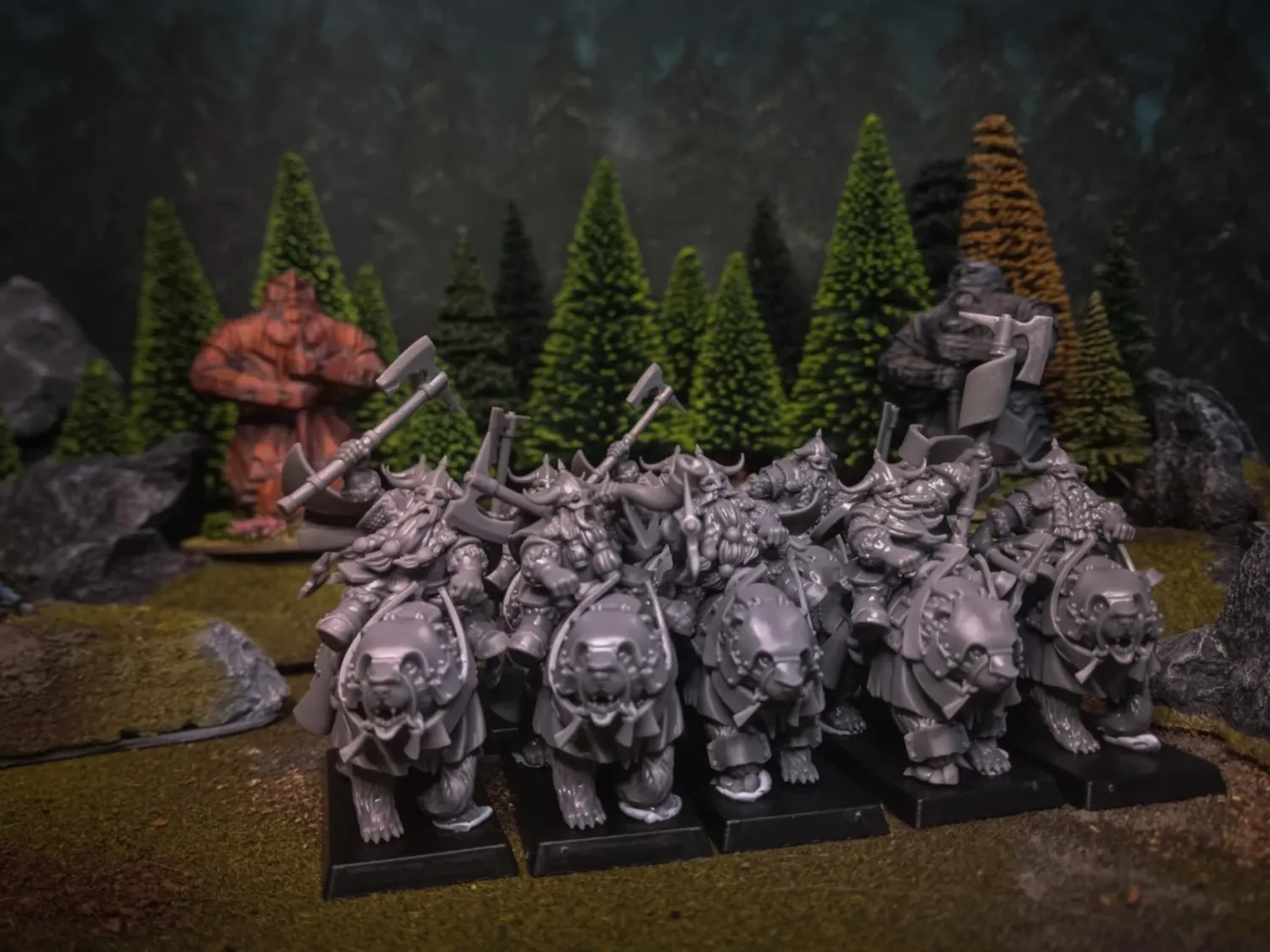 Sons of Ymir - Dwarf Heavy Cavalry on Bears x10