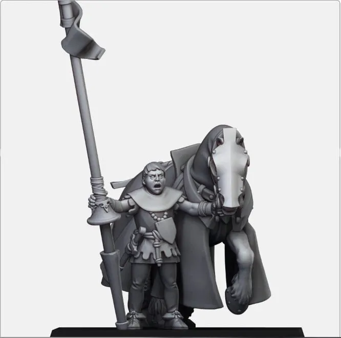 Gallia Kingdom - Squire with Knight's Horse