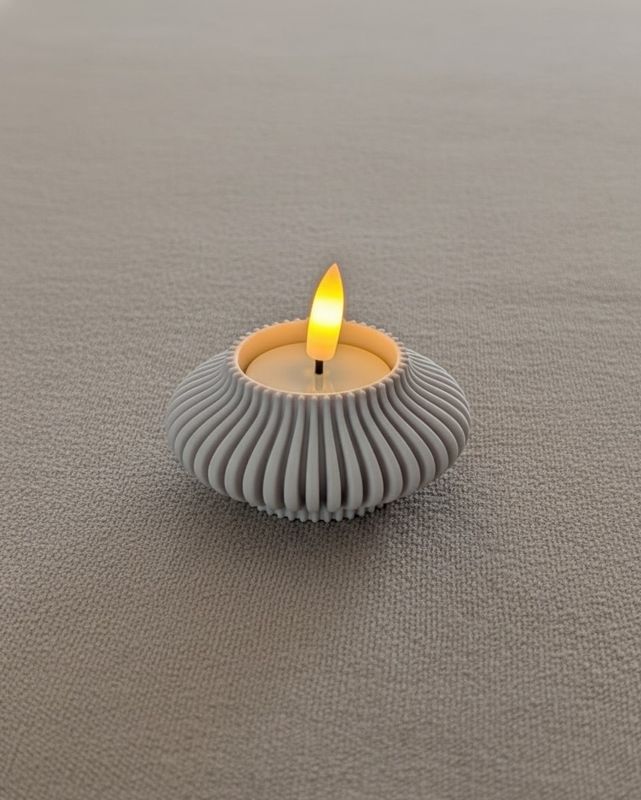 Ribbed Tealight Holder
