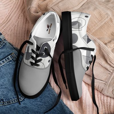 Men’s lace-up canvas shoes gg