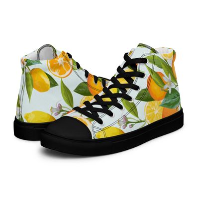 High-Top Leinenschuhe für Damen ob