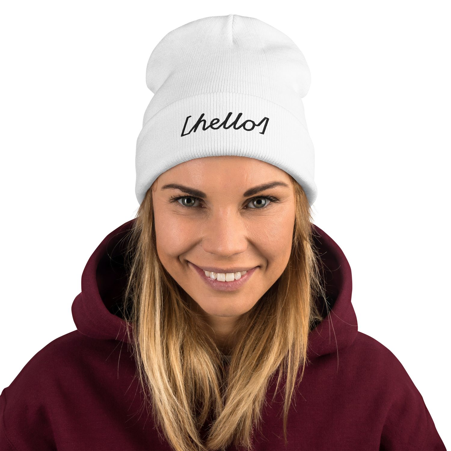 Embroidered Beanie Mütze 