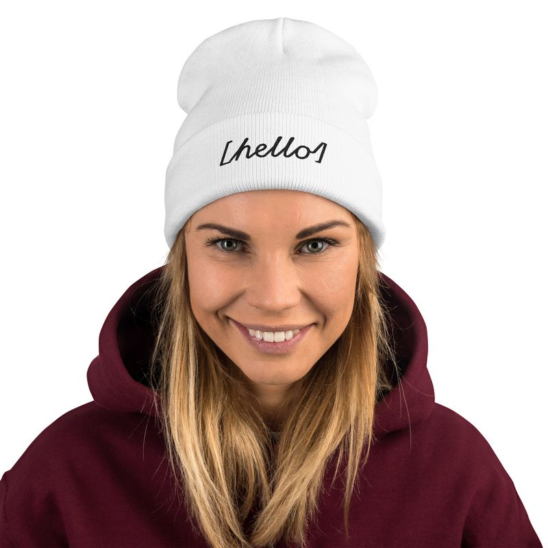 Embroidered Beanie Mütze 