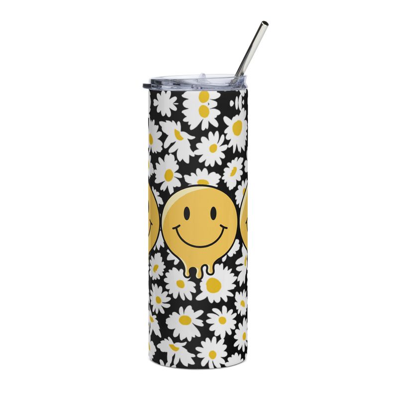 Stainless steel tumbler be happy 😊