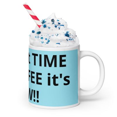 Tasse Beste Zeit für Kaffee