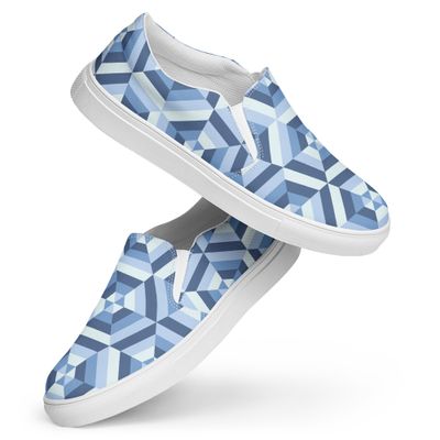Damen-Canvas-Slipper Geo Komfort