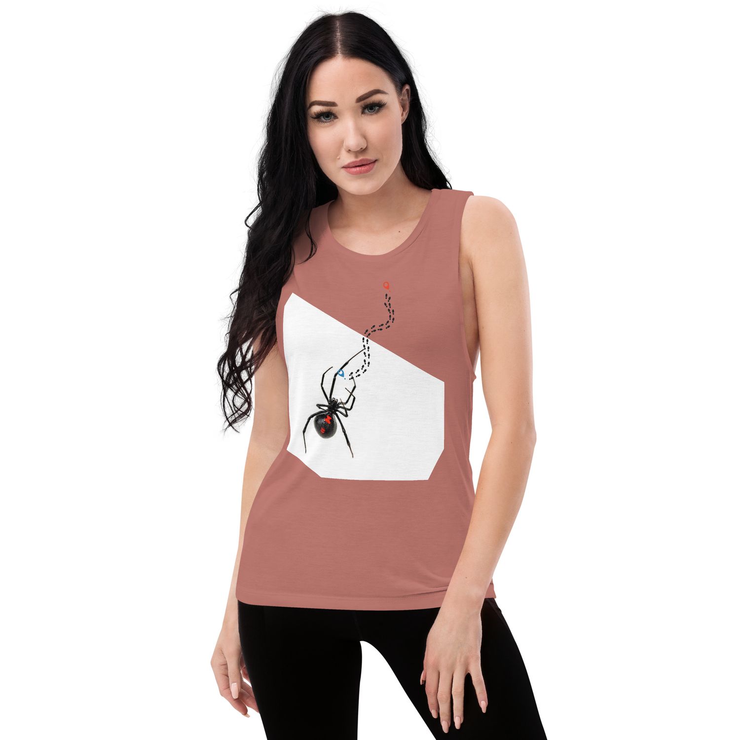 Tanktop mit -Spinnen-Motiv&quot; Schwarze Witwe
