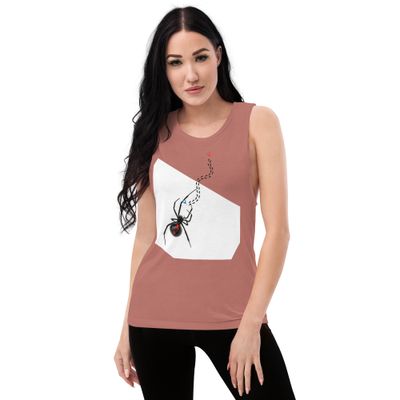 Tanktop mit -Spinnen-Motiv&quot; Schwarze Witwe