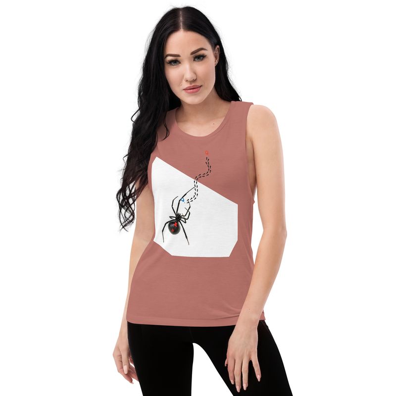 Tanktop mit -Spinnen-Motiv&quot; Schwarze Witwe