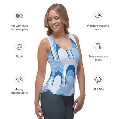 Sew-Tank-Top Blau