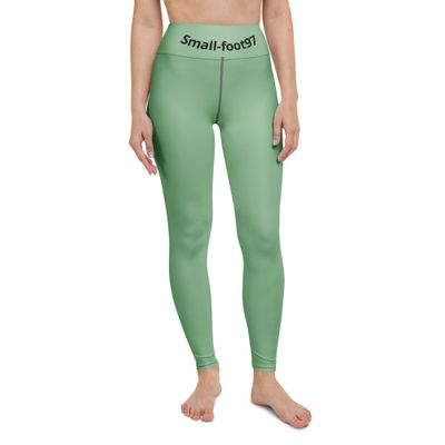 Yoga Leggings Damen  Grün  mit Small-foot97 Logo