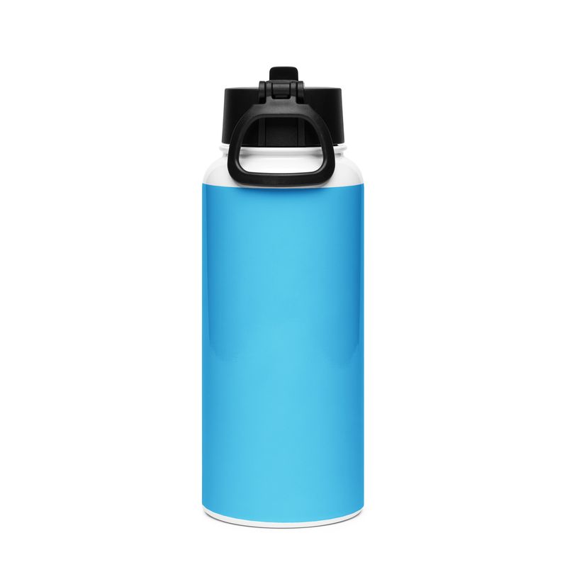 950ml Edelstahl Wasserflasche mit Strohhalm