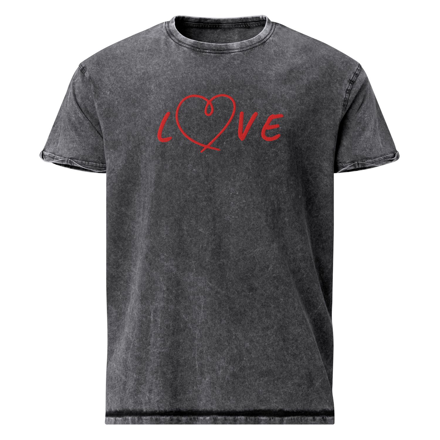 Washed Denim-T-Shirt