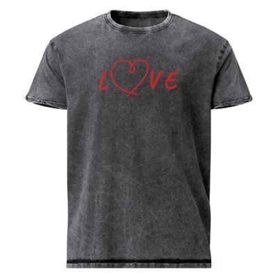 Washed Denim-T-Shirt