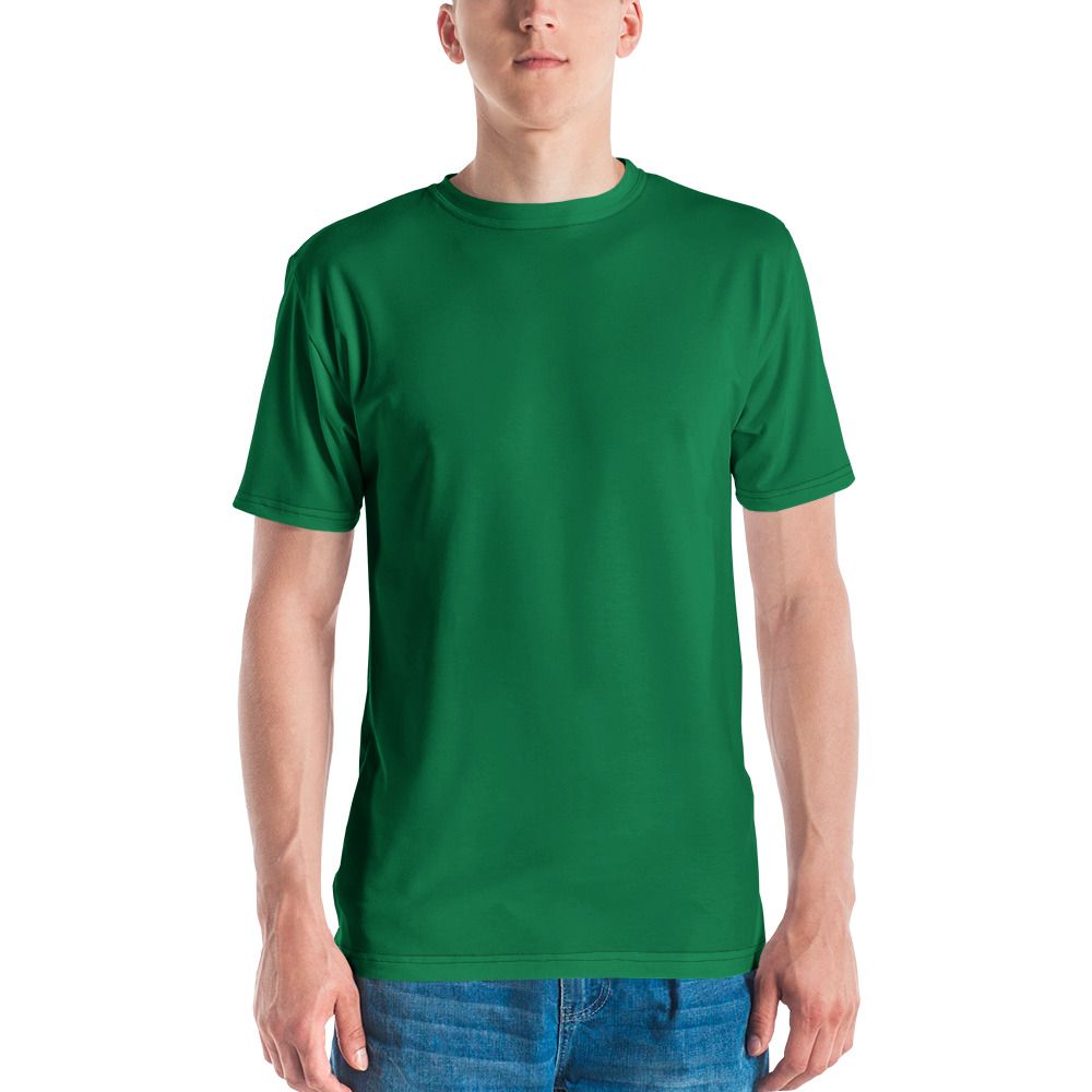 Herren-T-Shirt Dunkel Grün -1