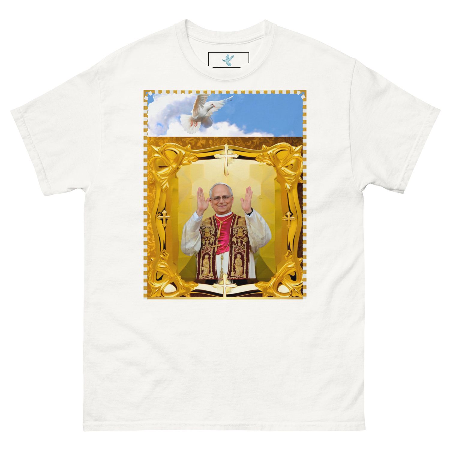 Unisex-T-Shirt aus 100 % Baumwolle , Papst Leo XIV