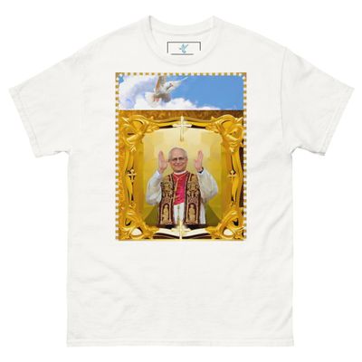 Unisex-T-Shirt aus 100 % Baumwolle , Papst Leo XIV