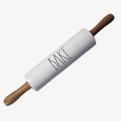 Bake Ceramic White Rolling Pin