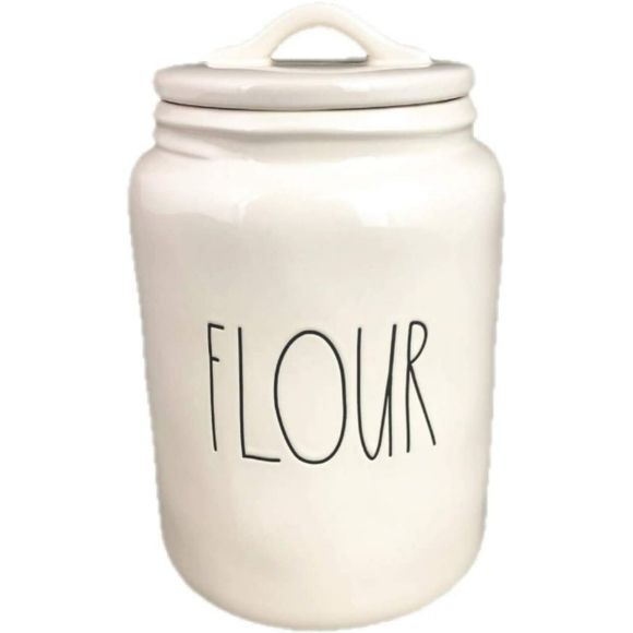 Flour White Canister (LARGE)