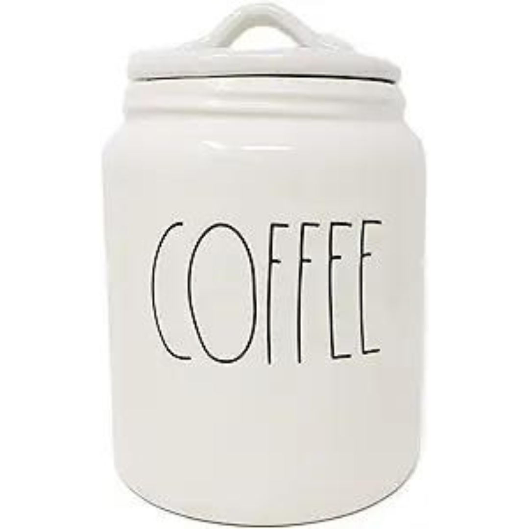 Coffee White Canister (LARGE)