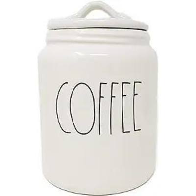 Coffee White Canister (LARGE)