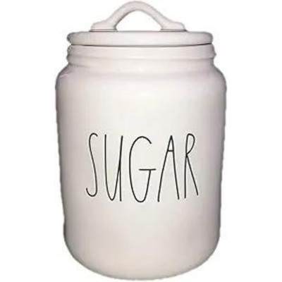Sugar White Canister (LARGE)