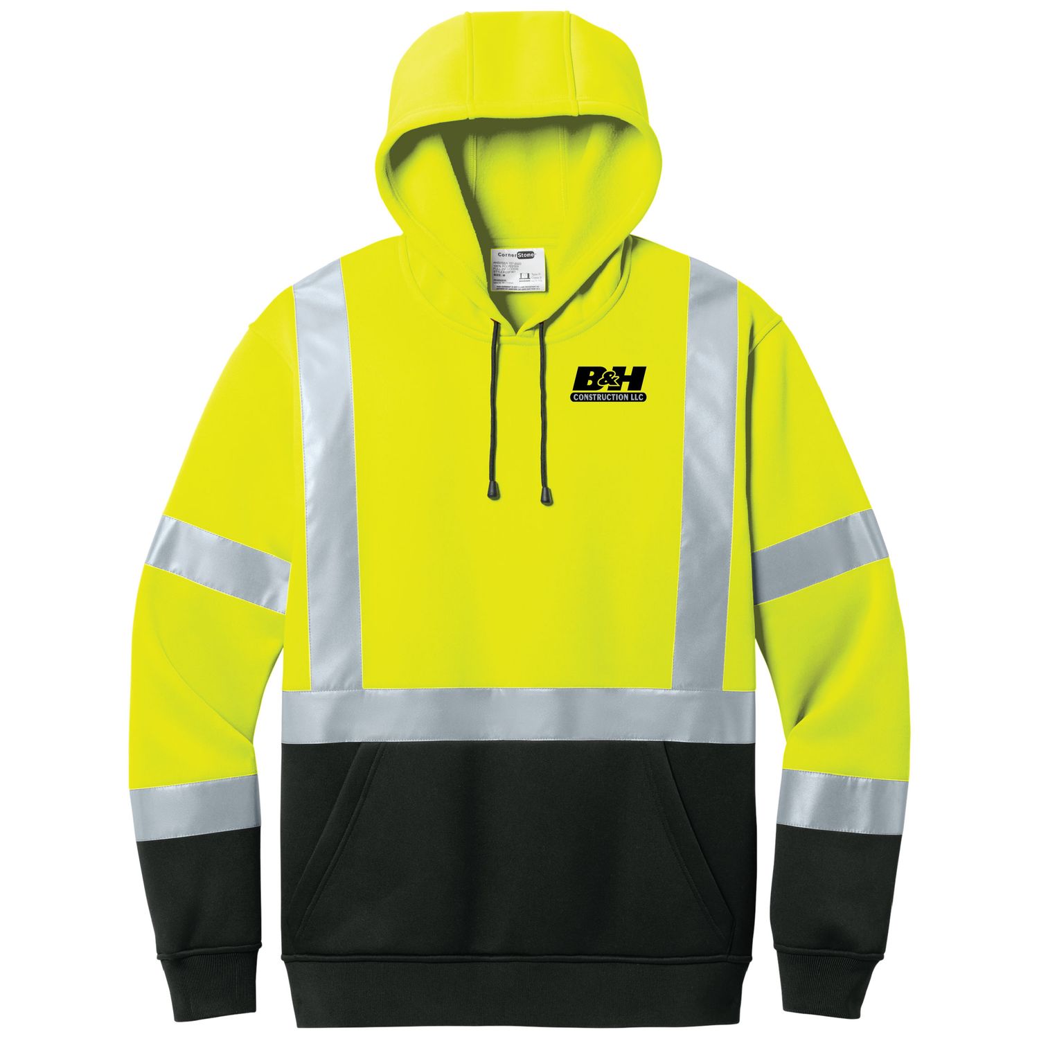 CornerStone ANSI 107 Class 3 Heavy-Duty Fleece Pullover Hoodie