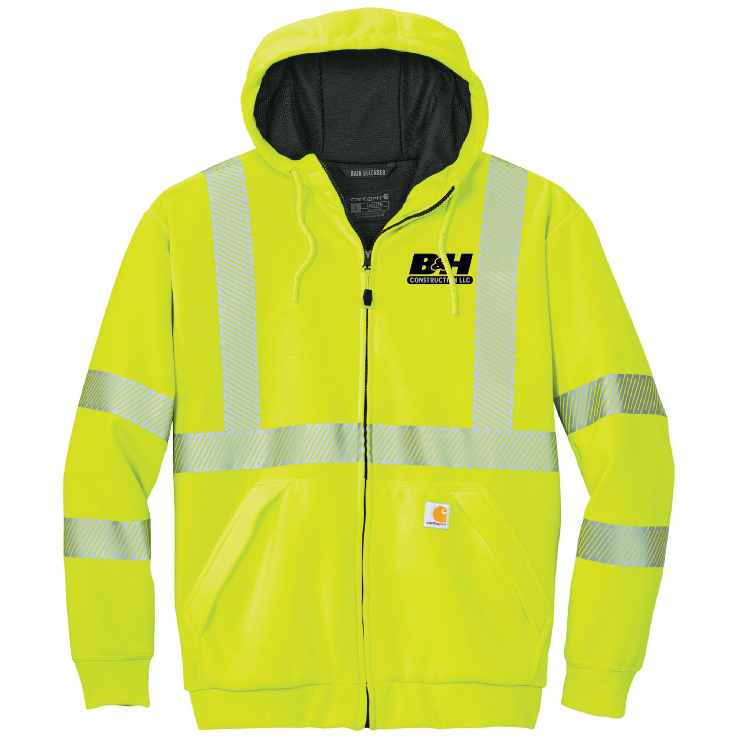 Carhartt® ANSI 107 Class 3 Lined Full-Zip Sweatshirt