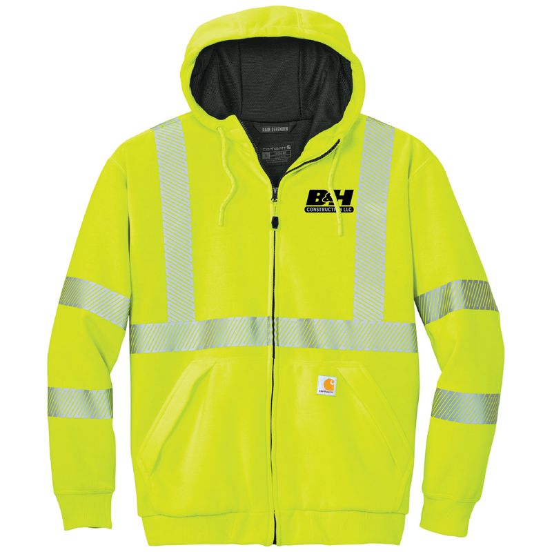 Carhartt® ANSI 107 Class 3 Lined Full-Zip Sweatshirt