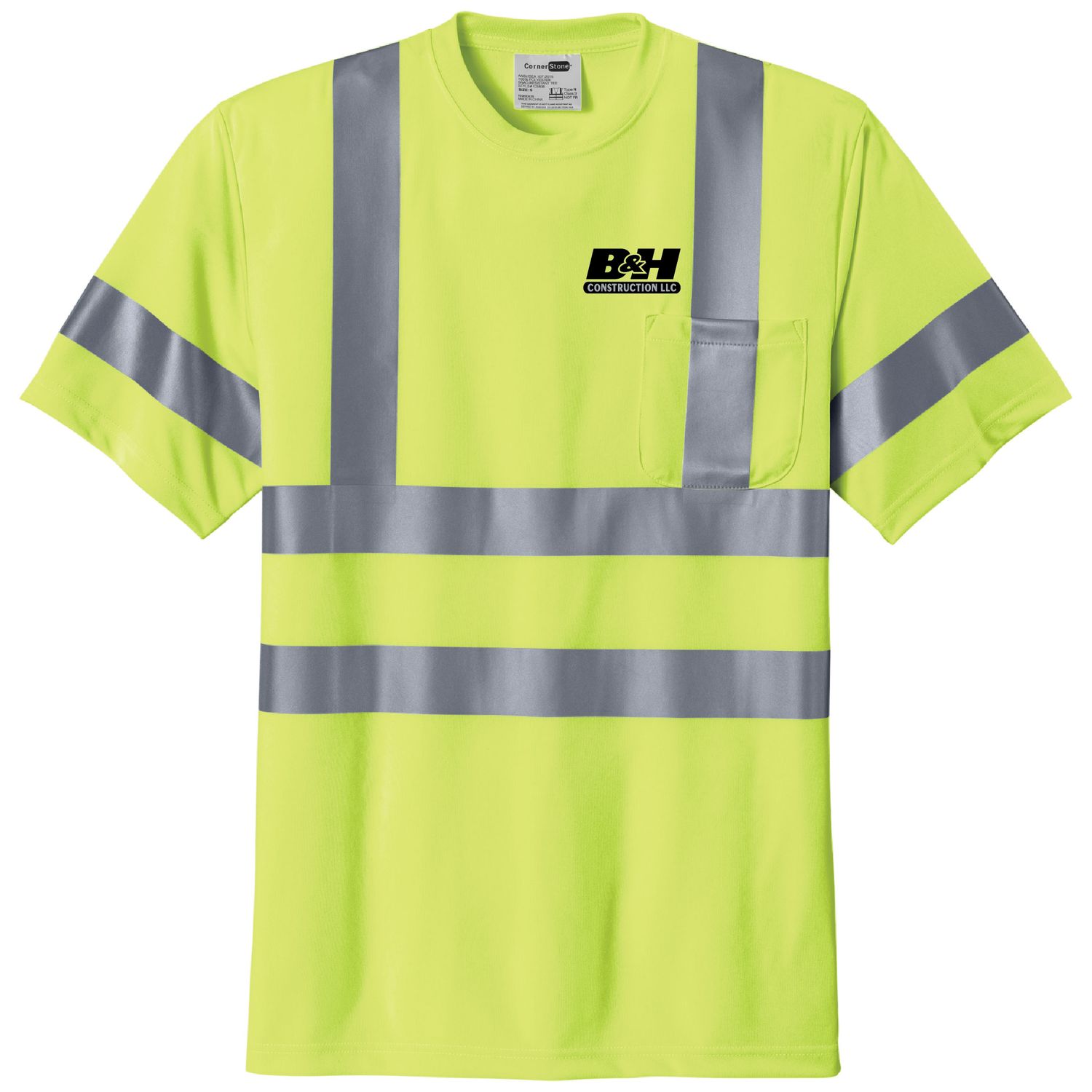 CornerStone® - ANSI 107 Class 3 Short Sleeve Snag-Resistant Reflective T-Shirt