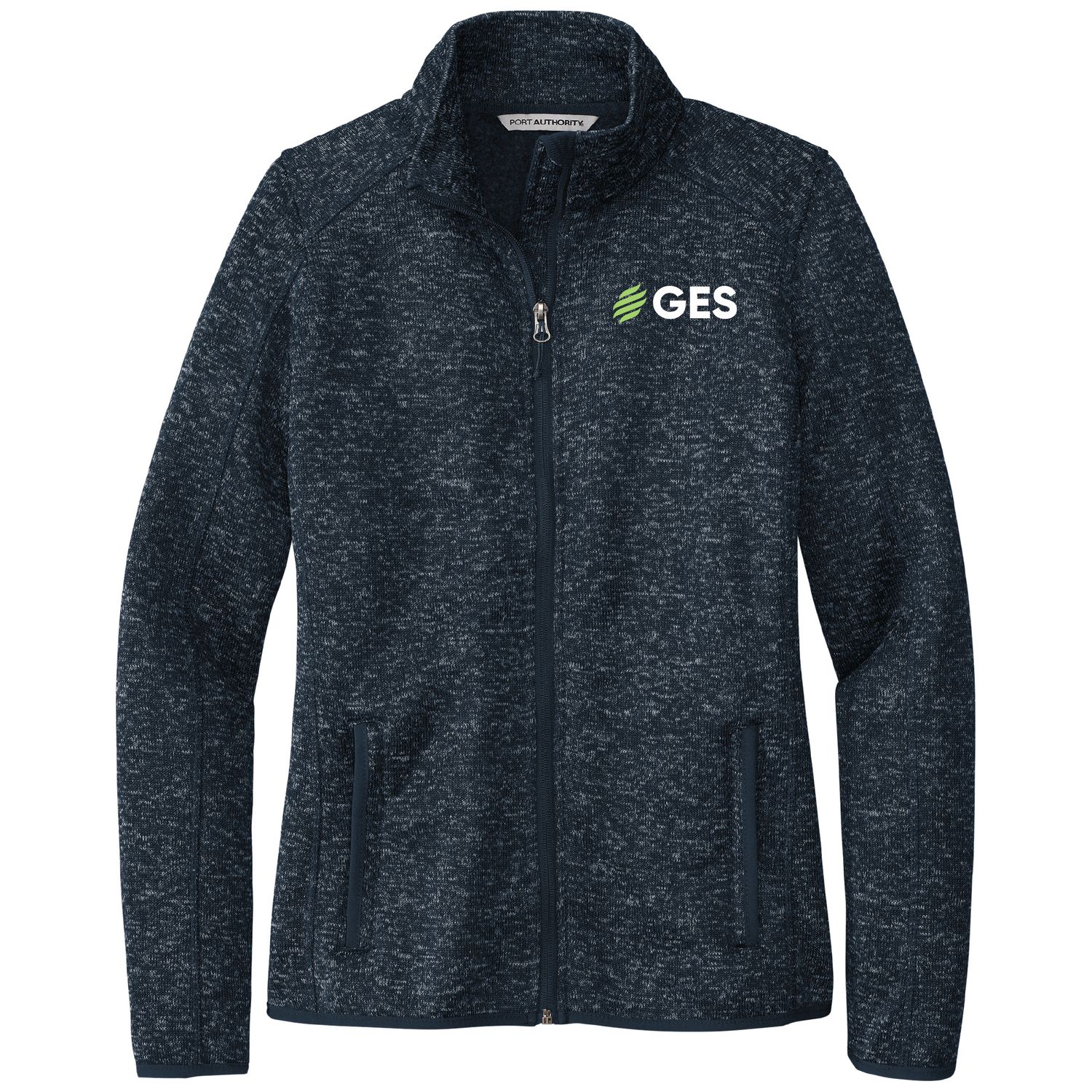 Port Authority® Women's Sweater Fleece Jacket with GES Logo