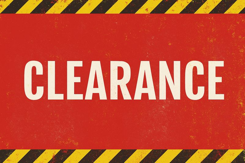 CLEARANCE