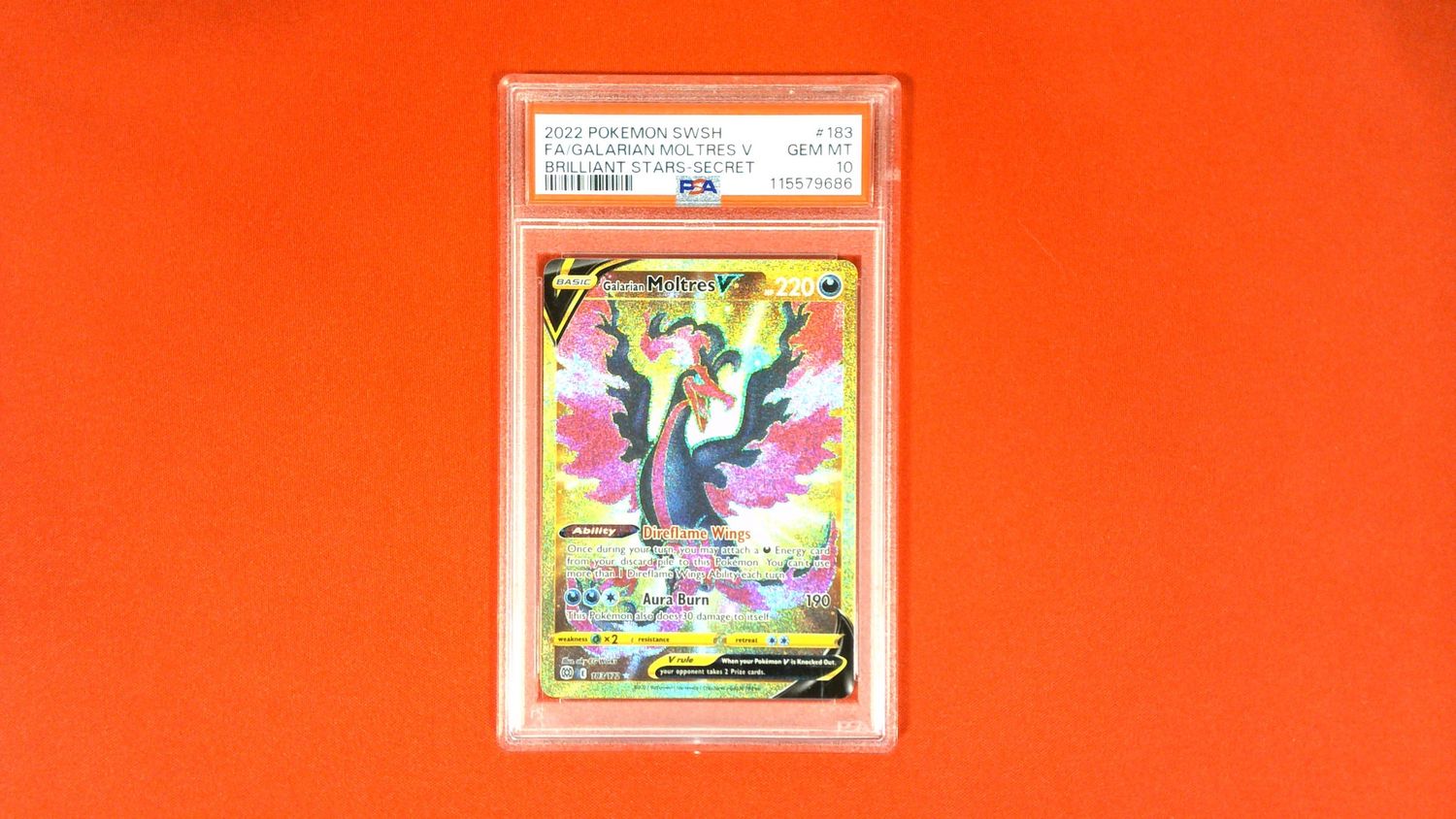 Galarian Moltres V #183 PSA 10 115579686