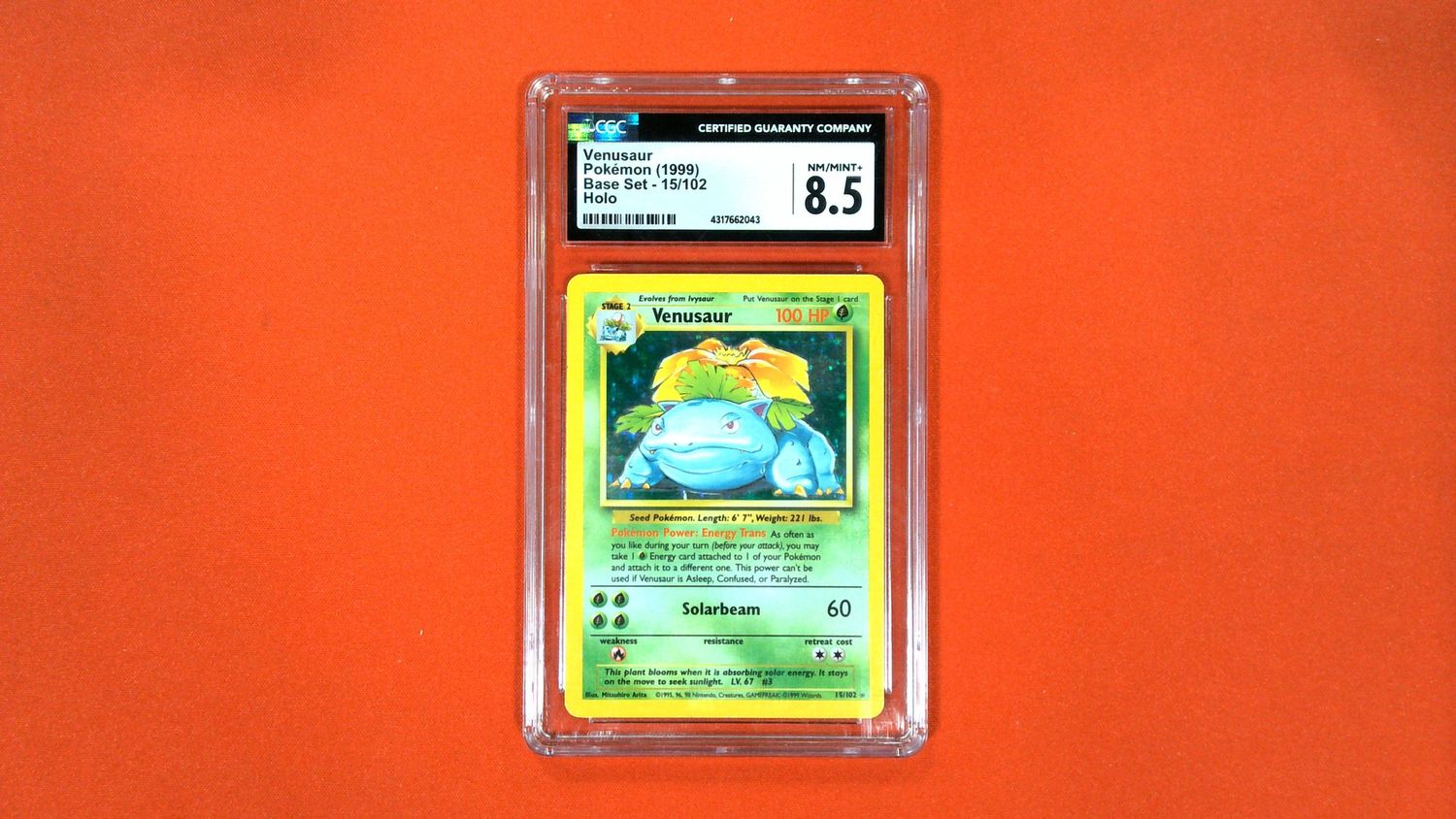Venusaur #15 CGC 8.5 - 4217662043