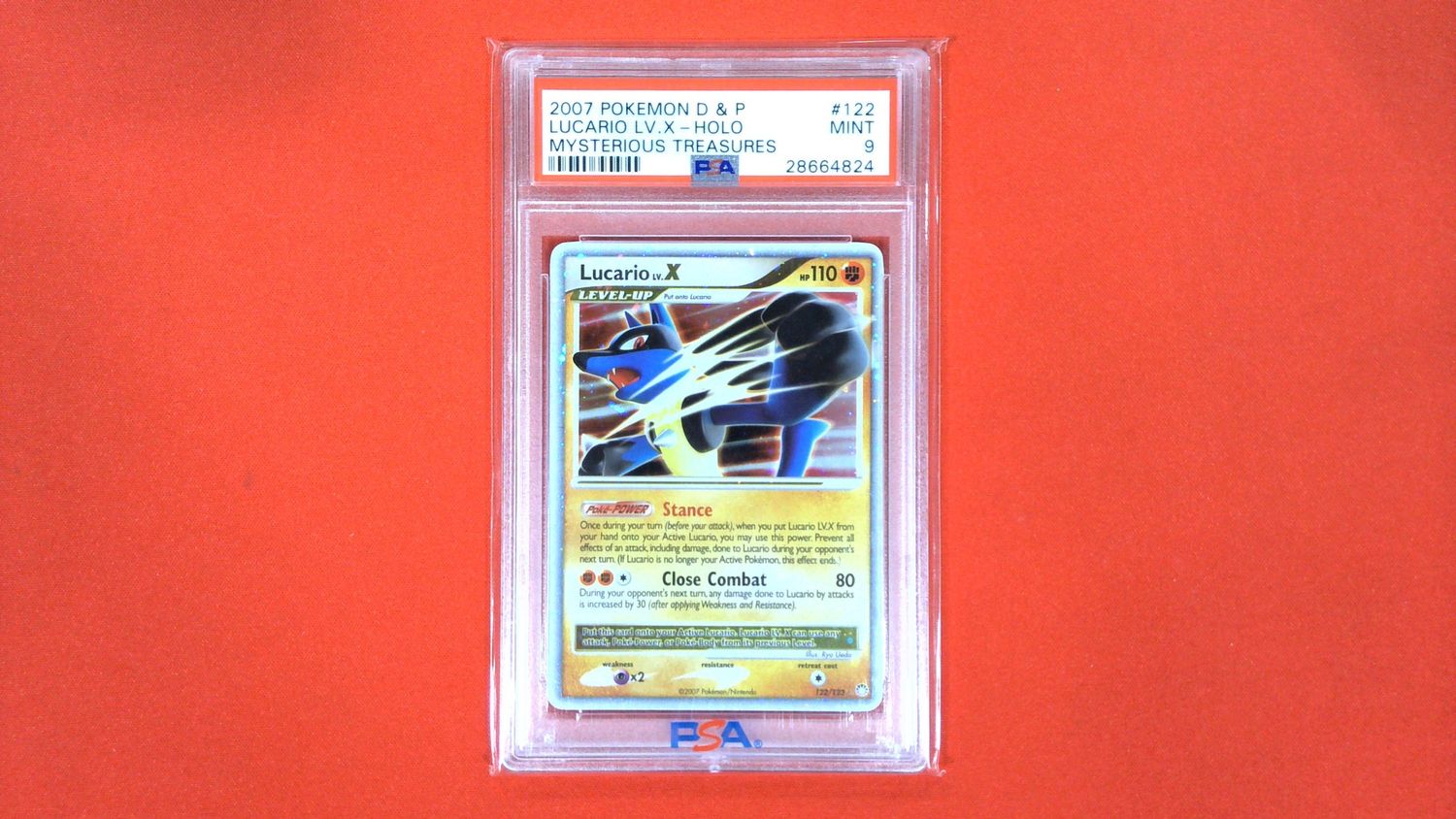 Lucario LV.X #122 PSA 9 - 28664824