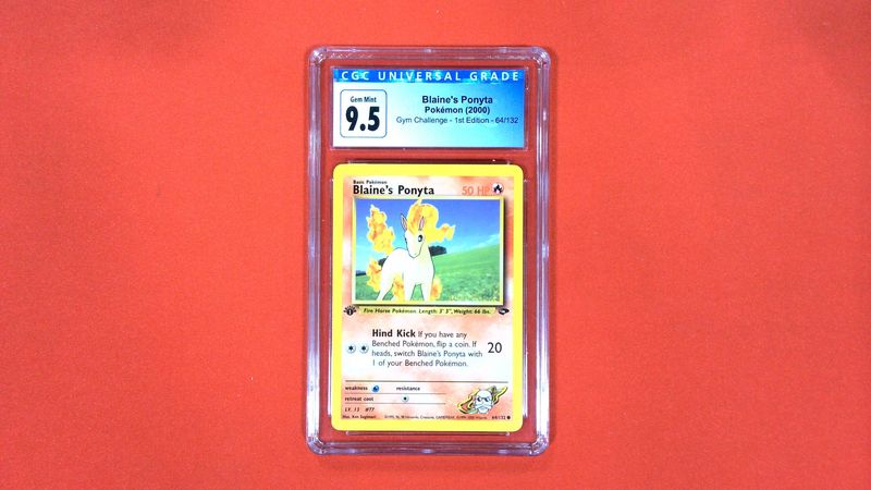 Blaine's Ponyta First Edition #64 CGC 9.5 - 4080670260