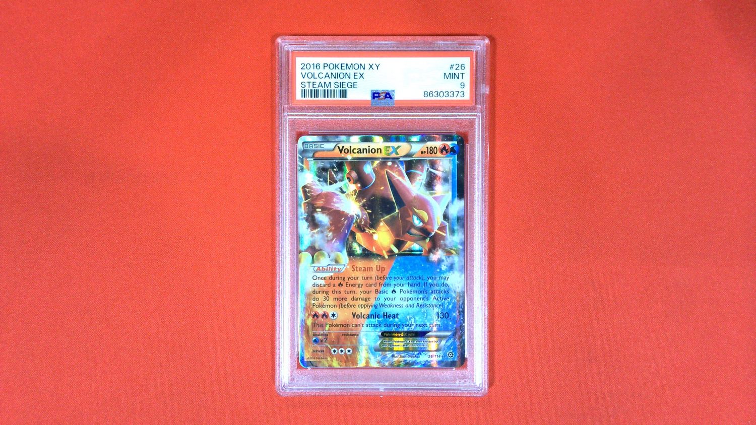 Volcanion EX #26 PSA 9 - 86303373