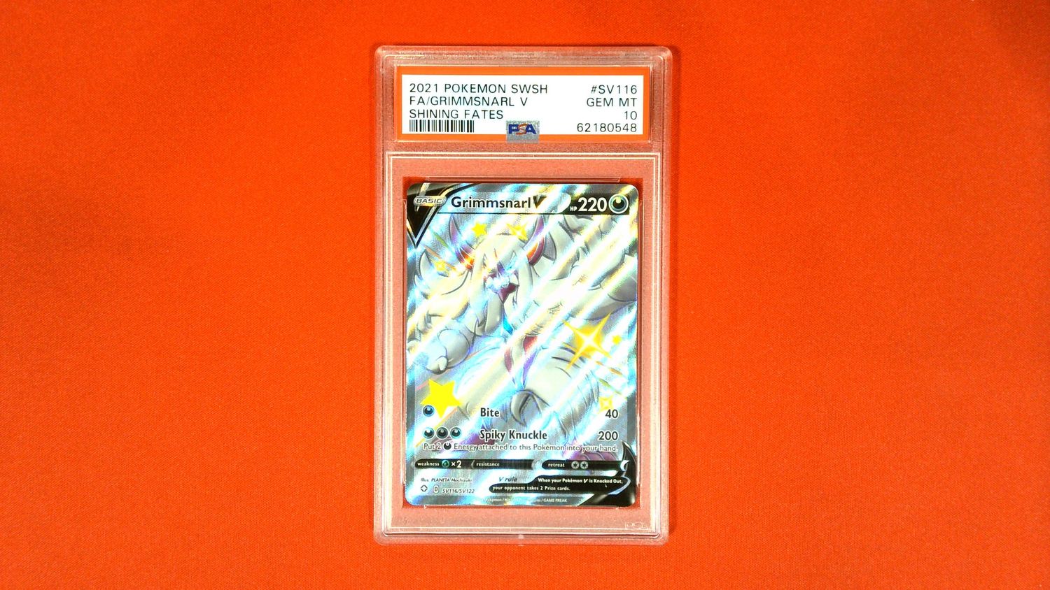 Grimmsnarl V #SV116 PSA 10 - 62180548