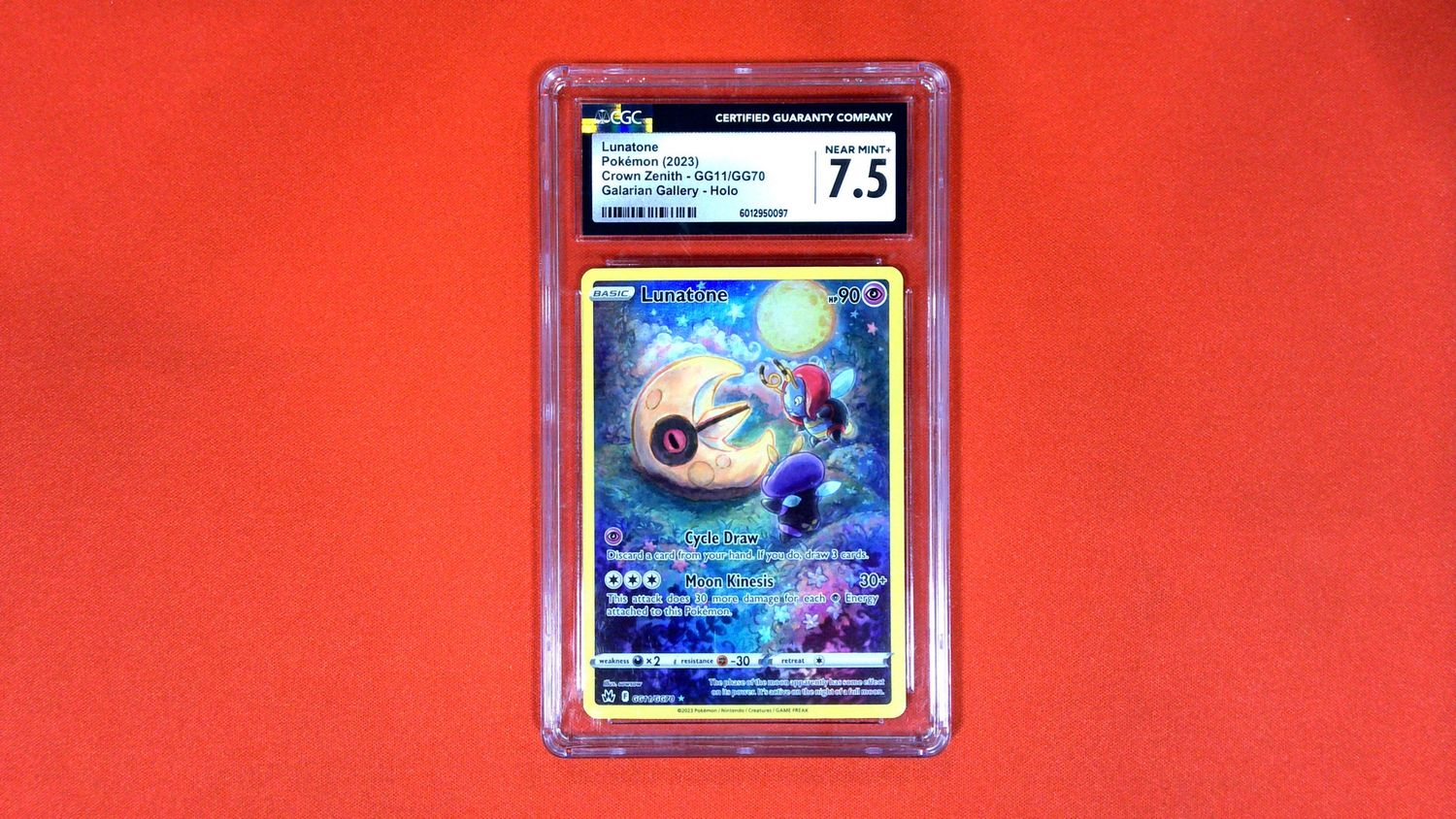 Lunatone #GG11/GG70 CGC 7.5 - 6012950097